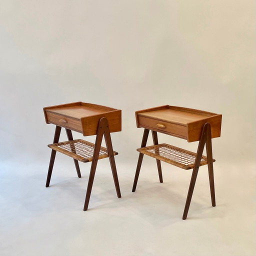 Pair of Bedside Tables By Søren Rasmussen