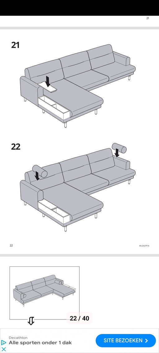 Ikea Lángardy Bankstel 