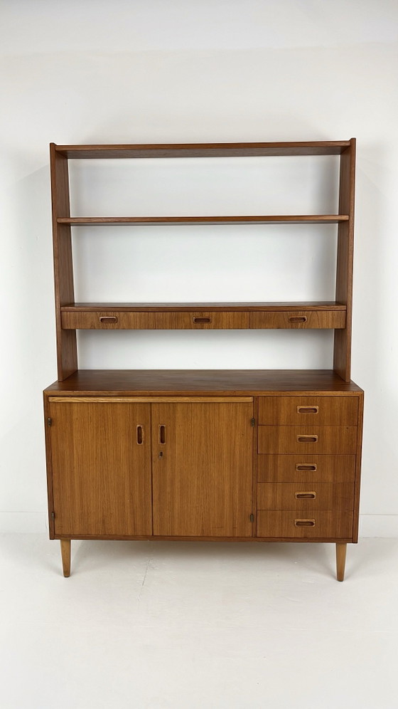 Swedish vintage teak veneer bookcase – Wood, Mid Century Modern (photo 16 of 16)
