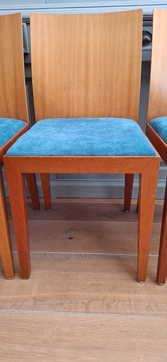 Image 1 of 4 sedie Arco Flex con Alcantara - Design olandese - Vintage