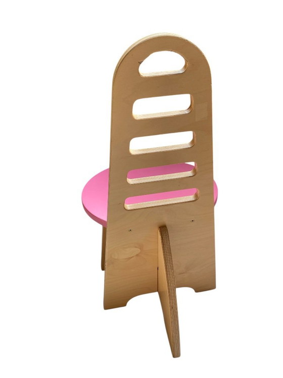 Image 1 of Sedia Lundi-sit – Gijs Boelaars – Lundia – regolabile – sedile rosa