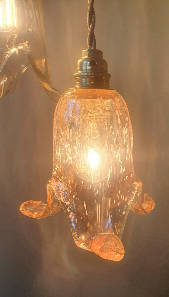 Image 1 of Set di 2 lampade a sospensione vintage di Murano - Italia - Murano