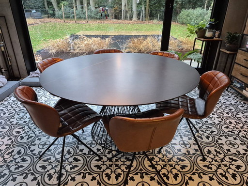 Round design table 150cm full ceramic top