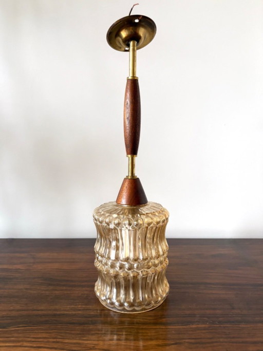 Vintage retro Britse hanglamp/plafondlamp uit de jaren 60