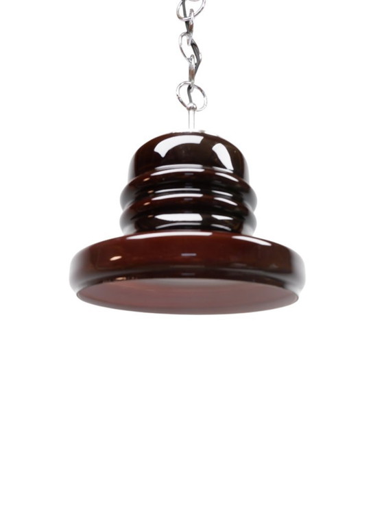 Image 1 of Lámpara colgante Honsel Leuchten de vidrio, años 70