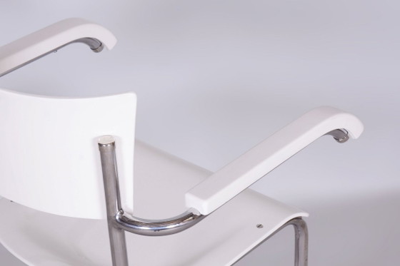 Restauriertes Bauhaus-Stuhlpaar, von Mart Stam, Chrom, Deutschland, 1930er Jahre – Sessel, Metal, Chrome (photo 8 of 10)