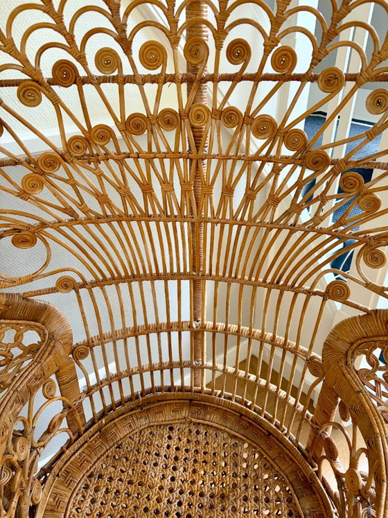 Trono de pavo real de ratán años 70 – Sillones (photo 10 of 15)
