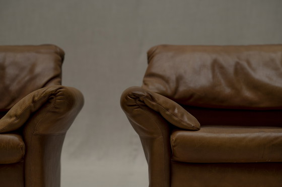 Image 1 of Set Of Two Hans Kaufeld Leather Easy Chairs