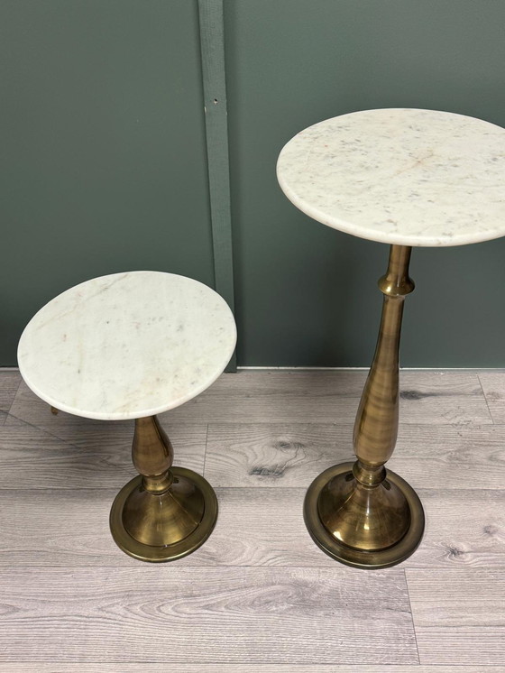 Image 1 of PTMD Side Table set Marble