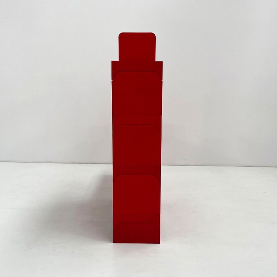 Estantería modular roja de Olaf Von Bohr para Kartell, años 70 – Librerías, Plastic (photo 6 of 13)