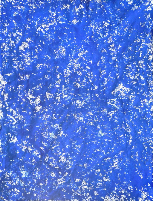 Blauw minimalisme – schilderijen tekeningen, Canvas (photo 2 of 7)
