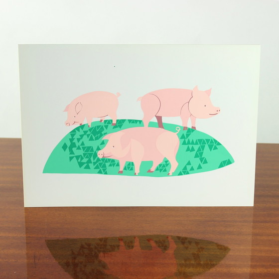 Image 1 of Panneau mural vintage tchécoslovaque de style Pop Art (années 1960)