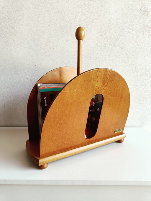 Revistero Valsecchi "Scoop" – Madera de haya con acabado cerezo – Diseño italiano