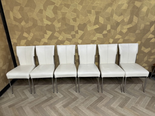 6X Chaises de salle à manger design