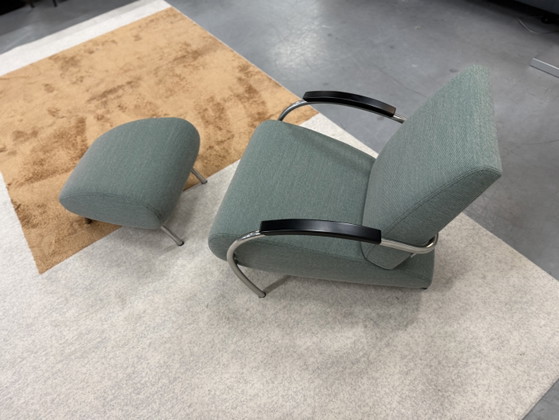 Gelderland Lotus 5470 Footstool Green Fabric – Armchairs, Other (photo 7 of 10)