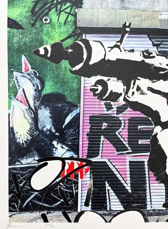 Image 1 of Death NYC - Banksy Mona Lisa Bazooka - Édition limitée avec certificat