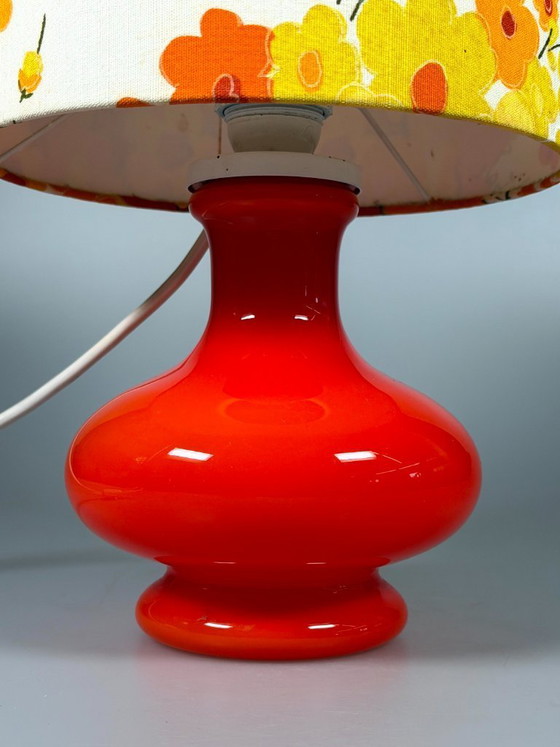 Image 1 of 1960s/70s Table Lamp, Glass, Mid-Century Space Age Design