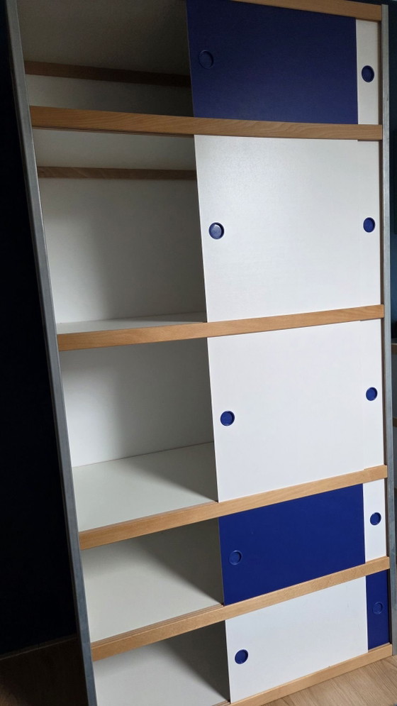 Kewlox / Moduloo armadio - bianco e blu cobalto – Armadi contenitori, MDF, Metallo (photo 4 of 7)
