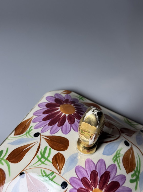 Image 1 of Boîte couverte Art Déco en céramique Boch Frères par Raymond Chevalier, Belgique, années 1930