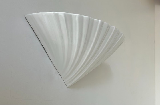 Image 1 of Lampada da parete a conchiglia in porcellana, Francia 1970