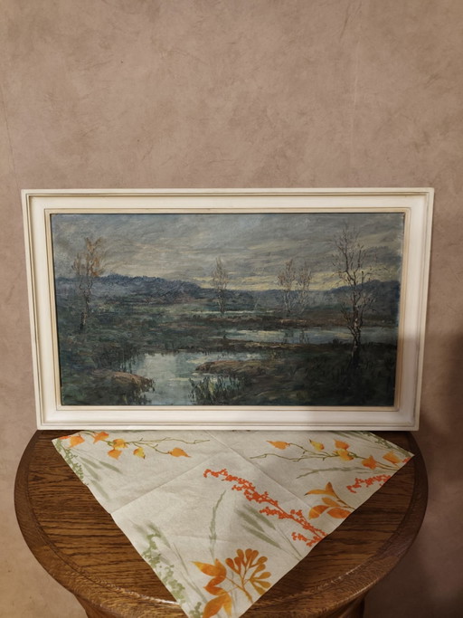 Beautiful vintage oil painting