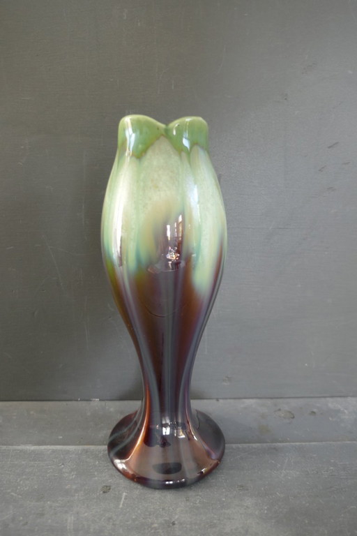Art-Deco-Vase Faiencerie de Thulin mit der Nummer 749