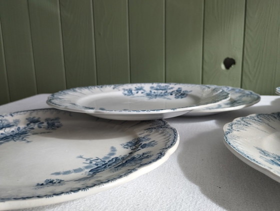 Image 1 of "Regencia": 6 platos de cena de piedra de hierro de St-Amand & Hamage