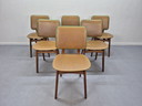 Vintage Mid Century set (6) chairs 50s, 60s.