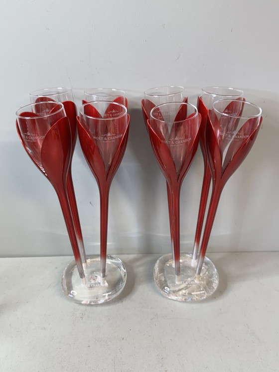 Moët & Chandon Champagneglazen - Set van 8 – Tafelaccessoires, Glass, Plastic (photo 6 of 15)