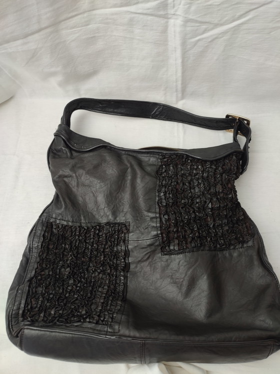 Dilaks Shoulder Bag XL Bag Black Leather Black Distinctive Finish Fits Laptop (photo 14 of 15)