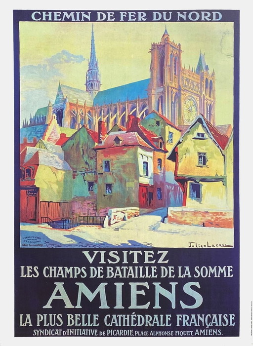 COLLECTIF - HISTORIAL DE LA GRANDE GUERRE Visitez Amiens d'après Julien Lacaze p