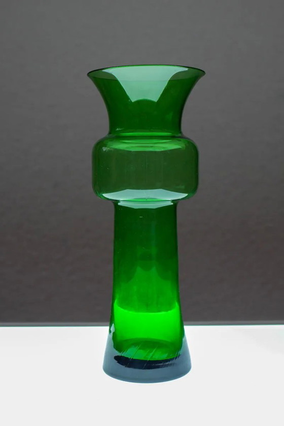 Image 1 of Large green Tang-Li vase by Morales Schildt for Kosta