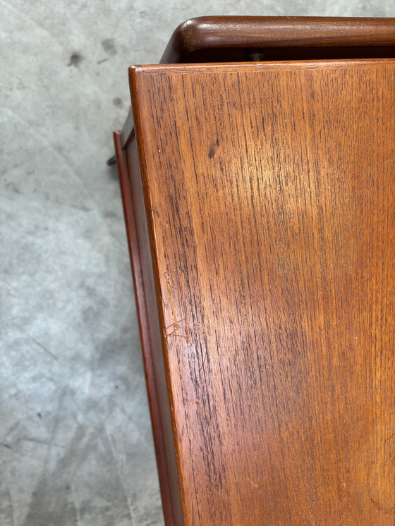 Image 1 of Vintage Danish Mid-Century Teak Sewing Cabinet/Chest