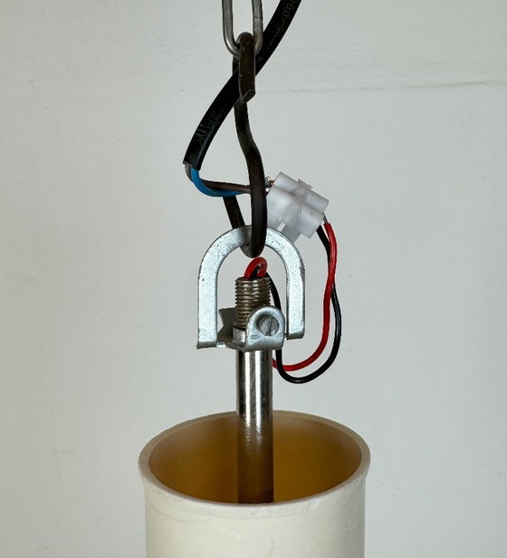 Image 1 of Vintage kroonluchter met melkglas van Elektrosvit, jaren 60