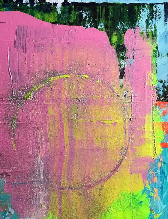 Original Acrylic Painting Abstract Expressionism New Moon – Paintings & Drawings, Canvas (photo 5 of 7)