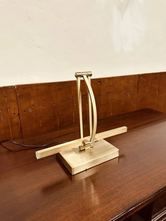 Lampada da tavolo classica in ottone per pianoforte, Lampade da tavolo, Vintage (foto 7 di 7)