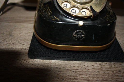 Téléphone ancien - bakélite & laiton - FTR Bell - rareté pour les collectionneurs