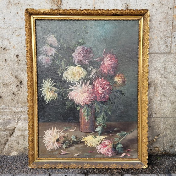 Image 1 of “Herfstbloemen” Marthe Danard Puig, 20e eeuw – Frankrijk