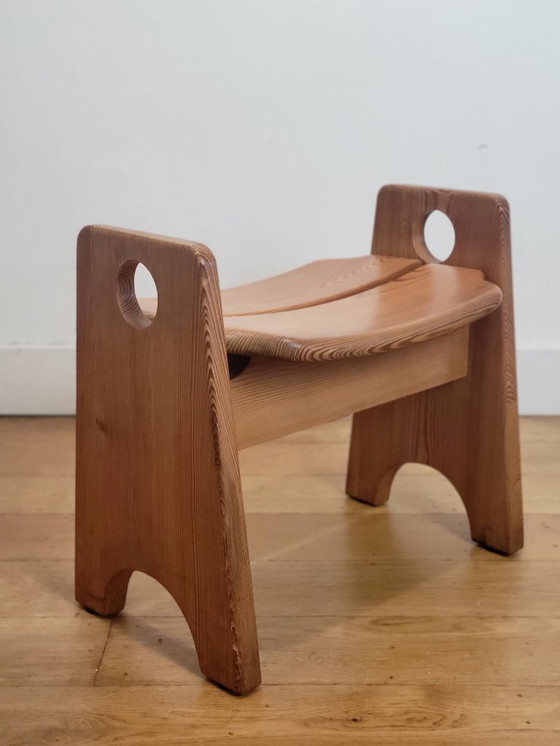 Image 1 of Taburete de pino de Gilbert Marklund para Furusnickarn, Suecia