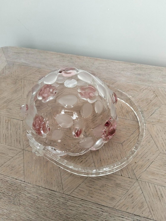 Vintage Glass Basket, Walther-Glas, Bowls, Pink (photo 4 of 6)