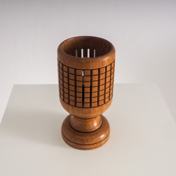 Vintage Wooden Lattice Accent Lamp – Table lamps (photo 8 of 15)