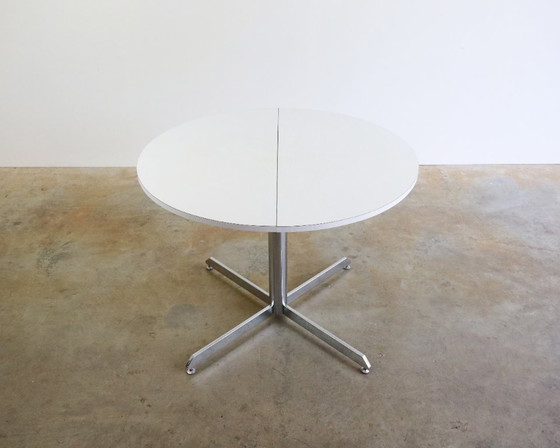 Image 1 of Vintage round extendable table