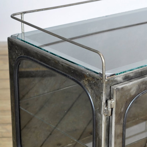 Vintage Ziekenhuiskast, jaren 70 – Kasten, Glass, Metal (photo 5 of 12)