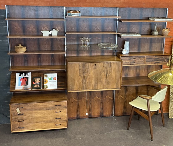 Image 1 of Sistema di pareti in palissandro vintage e unico