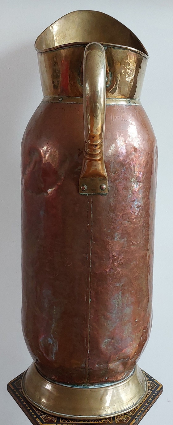 Image 1 of Late 19th to early 20th century Large Antique French Pitcher