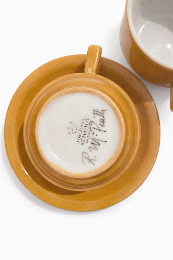 Image 1 of Porzellan-Kaffeeservice für 6 Personen, hergestellt von Schmidt, Designer MP Piatti, Brasilien, 1970er Jahre, neu
