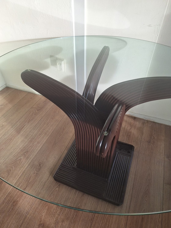 Image 1 of Tavolo di design in rattan Vivai del Sud - anni '70