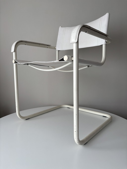 2-piece Mart Stam Bauhaus tubular frame chairs Matteo Grassi 1970s