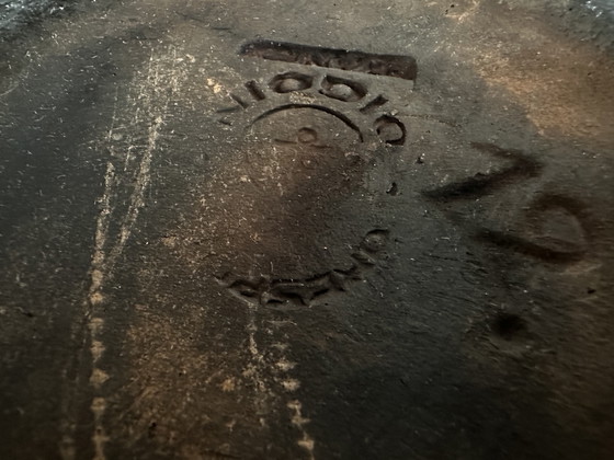 Image 1 of Caquelon antico di Digoin in gres dipinto a mano e smaltato