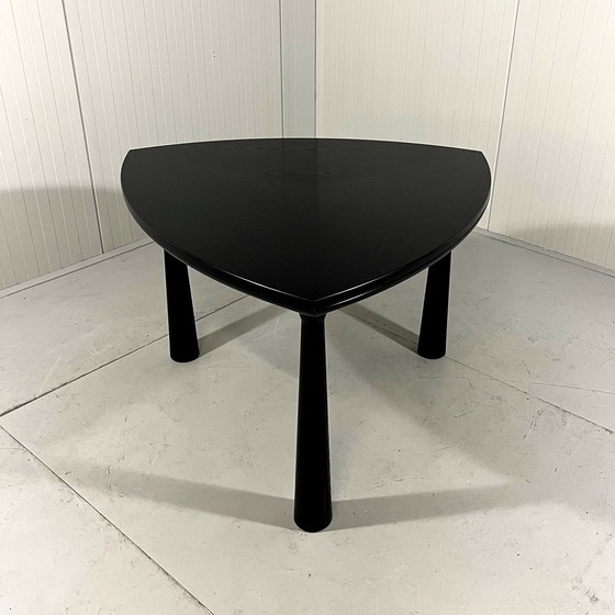 Image 1 of Table à manger extensible en frêne noir 1980-90's